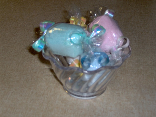 Baby Washcloth Candy Cups